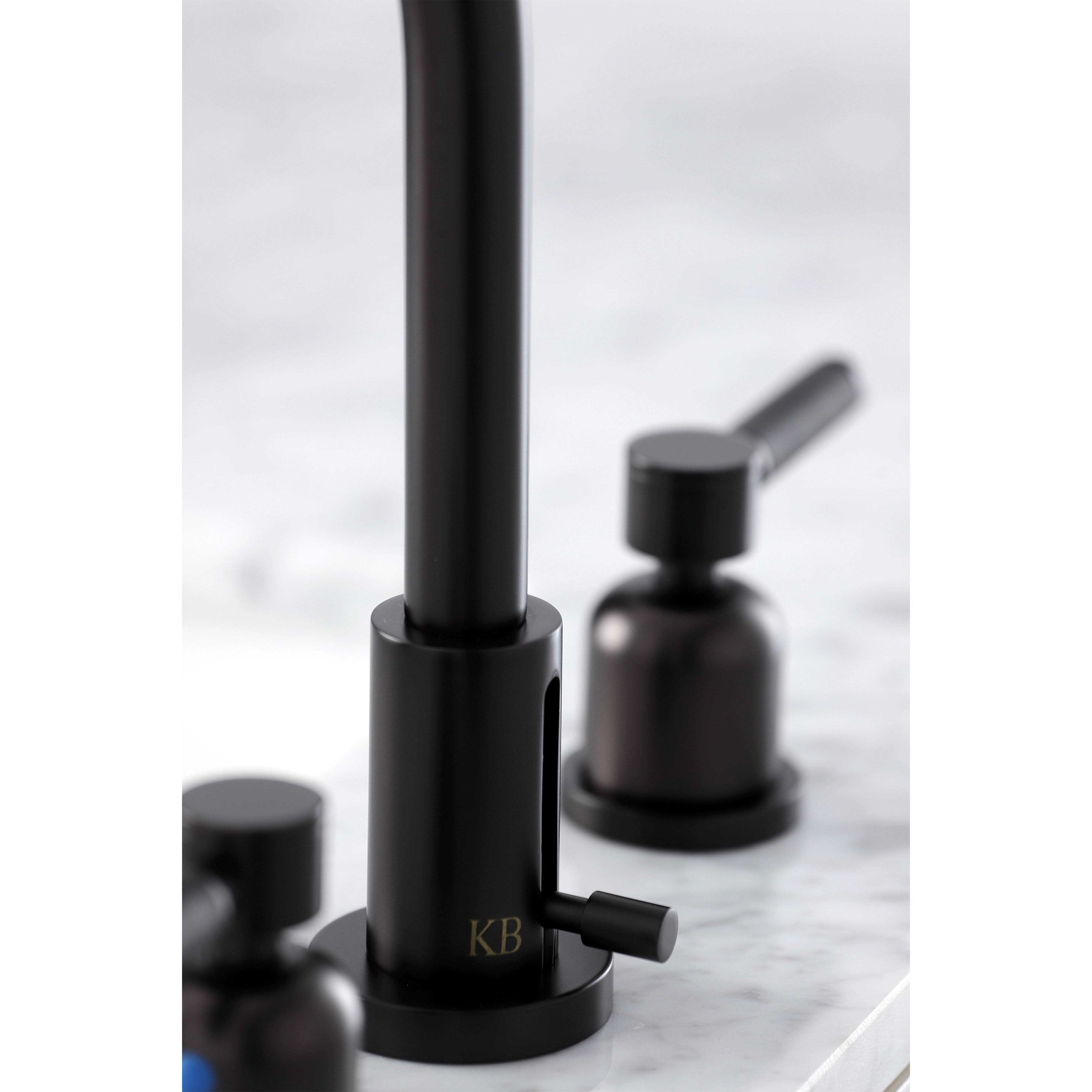 Kingston Brass FSC8958DKL 8x22 Widespread Bathroom Faucet, Brushed Nickel
