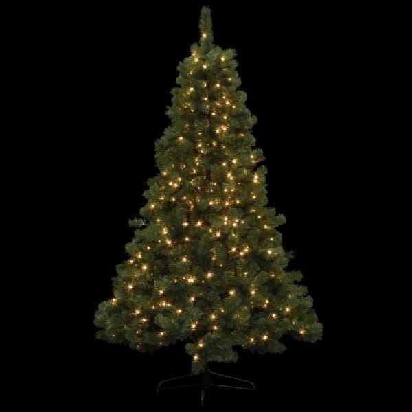 Home Holiday Accent 7 ft. Noble Fir Artificial Christmas Tree with 500 Clear Lights 1000 Tips