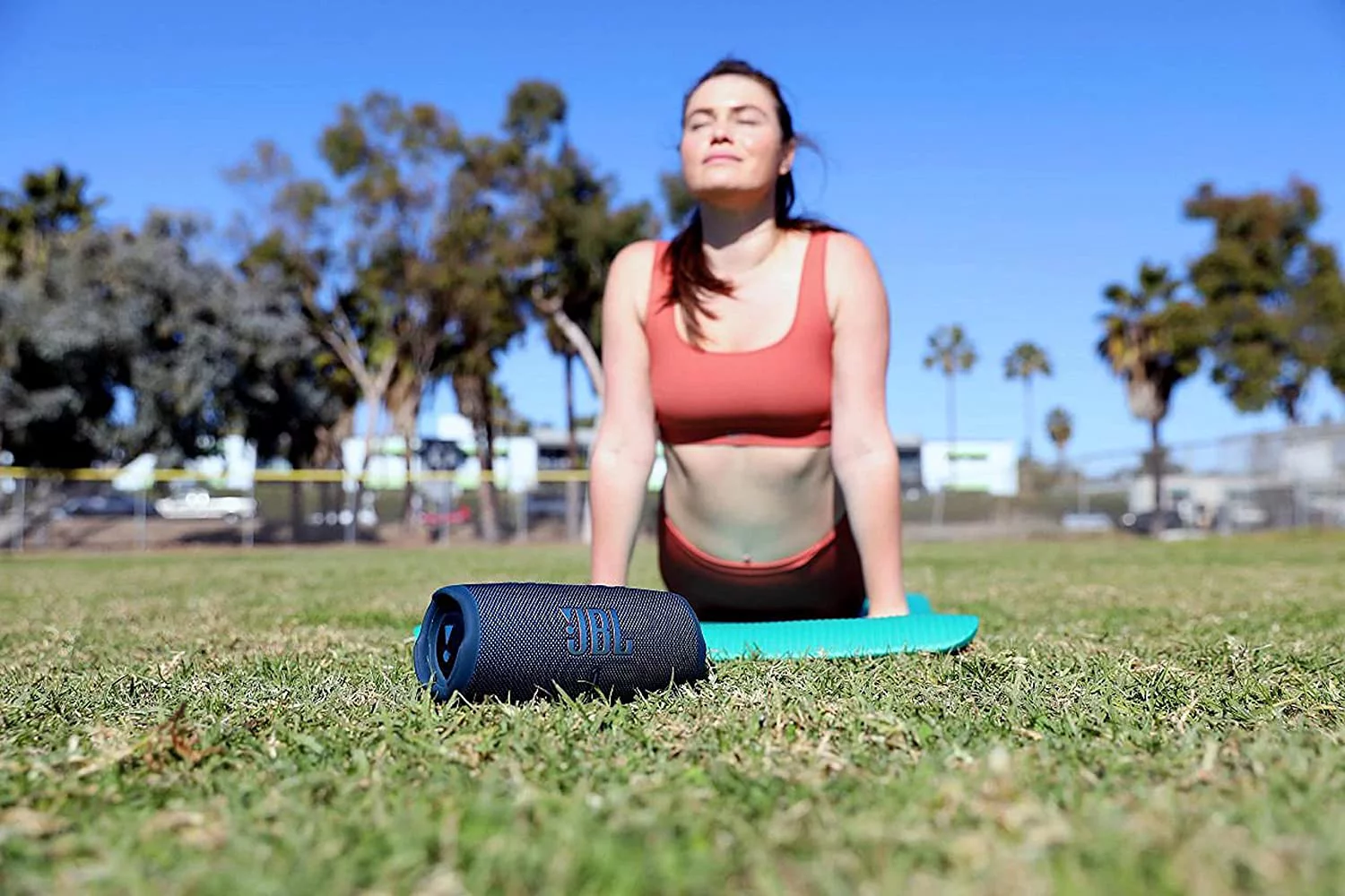 JBL Charge 5 Portable Waterproof Bluetooth Speaker with Powerbank (Blue)