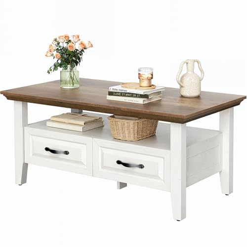 Marsail Lift Top Coffee Table with Open & Hidden Storage, Modern Fluted Coffee Table with Smooth Lift Mechanism, Sturdy Space-Saving Center Table for Home Living Room, Office, Natural Oak