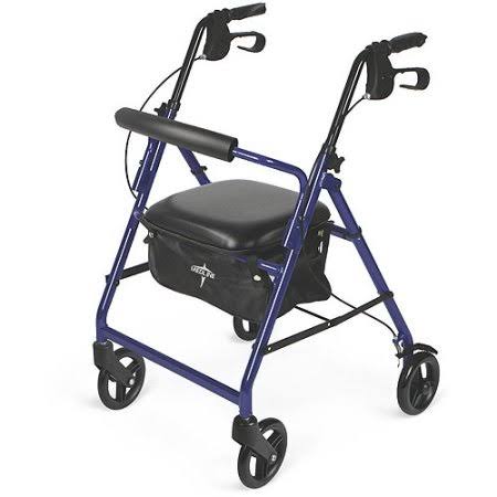 Medline MDS86850EB Basic Rollator Blue - 1 Each