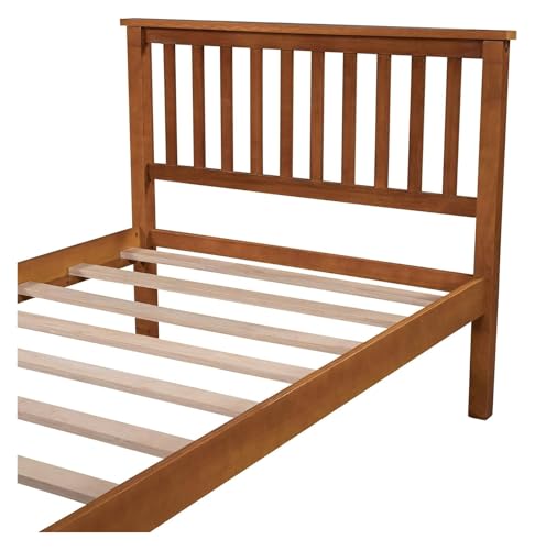 Twin Bed Frame Platform Twin Bed No Box Spring Required with Headboard and Footboard,bed frame