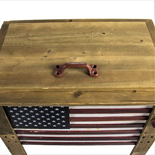 BACKYARD EXPRESSIONS PATIO · HOME · GARDEN 913284-NM Outdoor Beverage Cooler for Patio-87 Qt. w/Folding Side Tables-Rustic Brown-Backyard Expressions, 87 Quart, Natural Wood