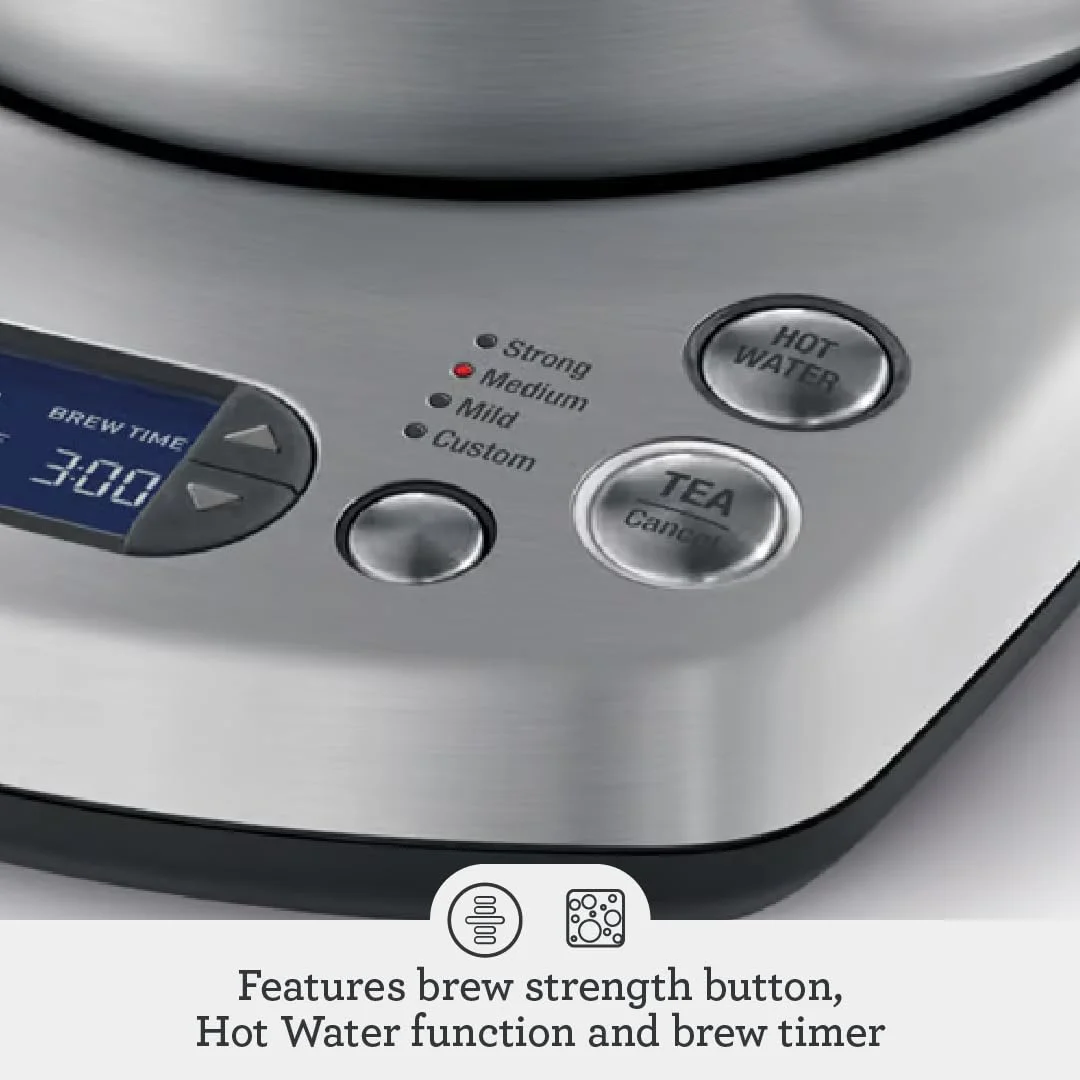 Breville Tea Maker, Brushed Stainless Steel, BTM800XL,Silver