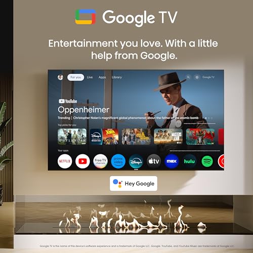 Hisense 65-Inch Class QLED 4K S7N CanvasTV? Series Dolby Vision HDR Google Smart TV (65S7N, 2024 Model) - Art Mode, Anti-Glare Panel, Hi-Matte Display, Frame & UltraSlim Wall Mount Included, 144Hz
