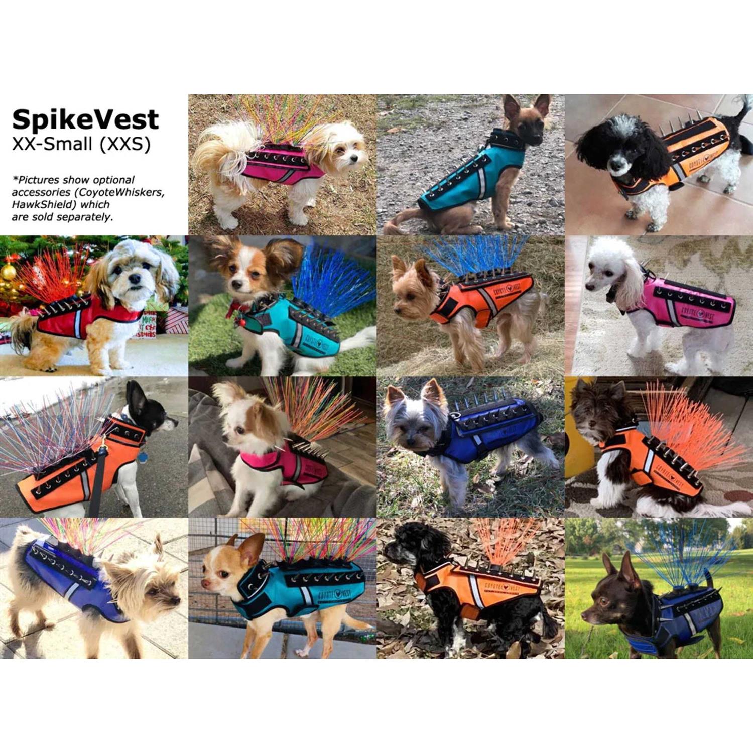 CoyoteVest SpikeVest Dog Harness Vest Reflective Dog Accessories with Spikes to Shield Your Pet from Raptor and Animal Attacks - Pet Supplies online store