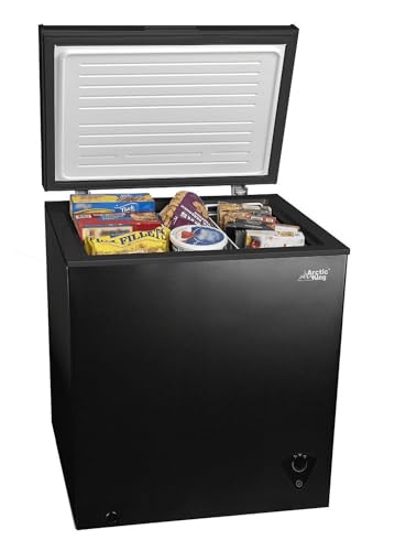 Arctic King ARC050S0ARBB 5.0 Cu.ft Chest Freezer with Removable Basket, Black