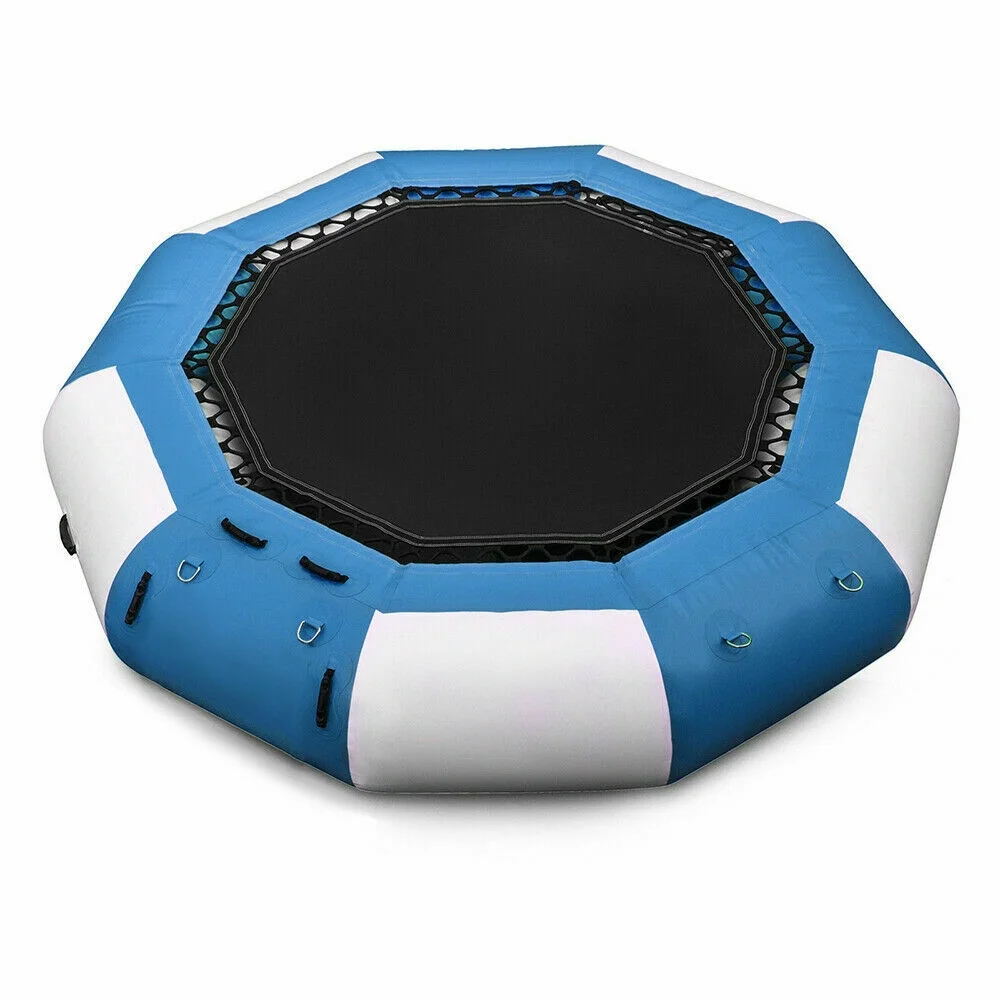 TFCFL 17Ft Inflatable Water Trampoline Floating Bouncing Water Bouncer Lake Pool
