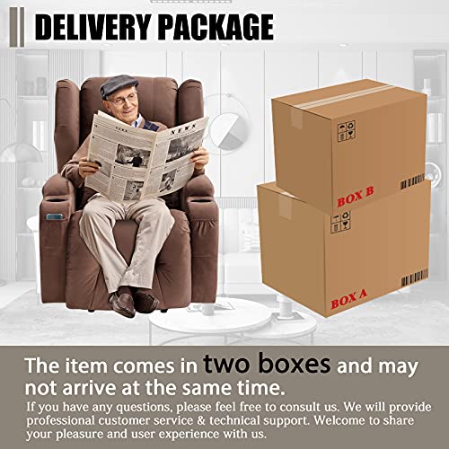 Electric Lift Chair Recliners for Elderly with Massage & Heat Vibration Power Lift Recliner Chair / 3 Positions / 2 Side Pockets / 2 Cup Holders for Home Living Room