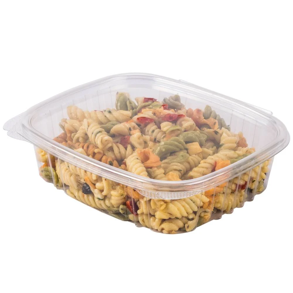 Genpak AD24 24 oz. Clear Hinged Deli Container - 200/Case