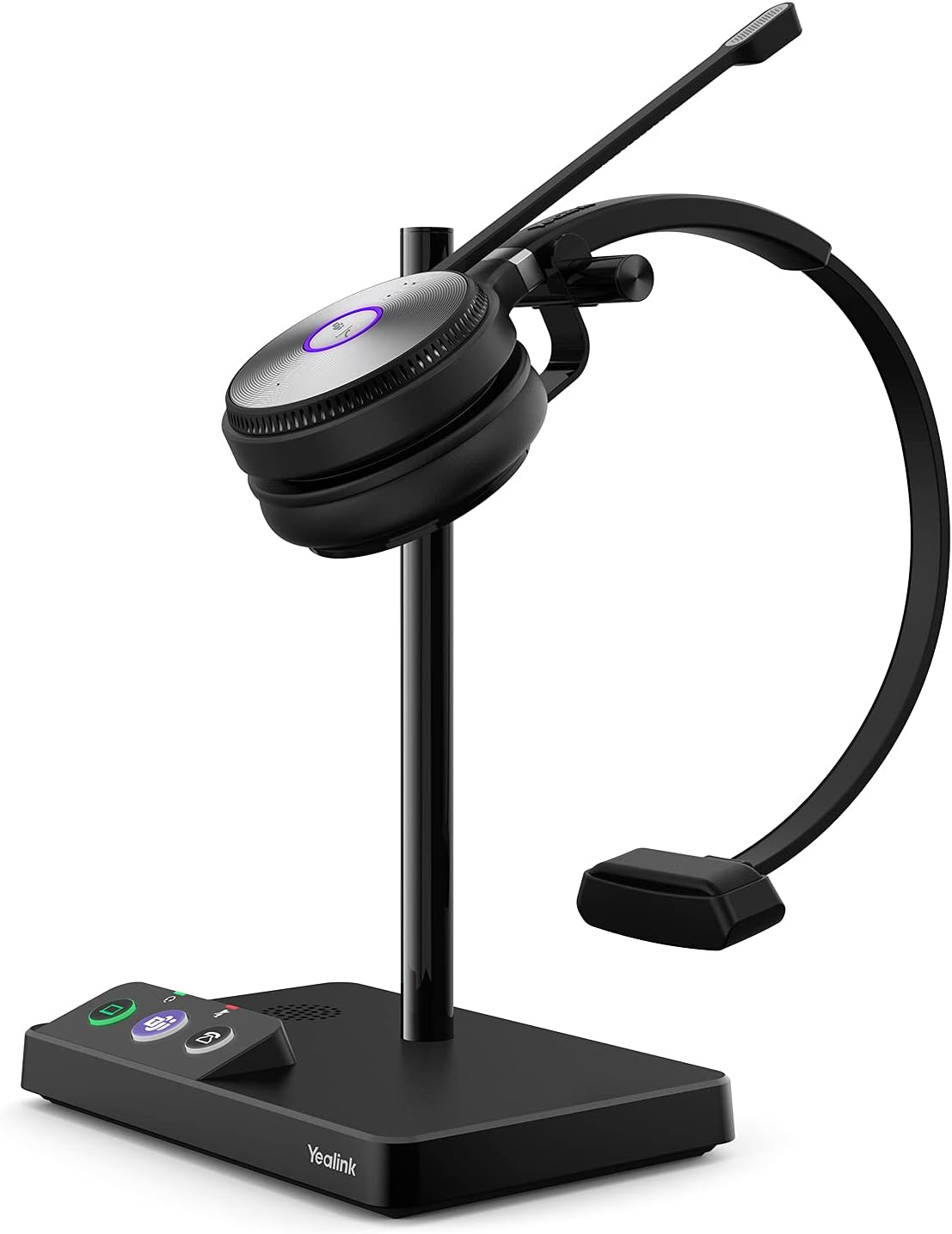 Yealink WH62 Wireless Headset with Microphone for PC Computer Laptop Teams Certified Headset for Office IP VoIP Phones DECT Headset SIP Phone for UC Communication