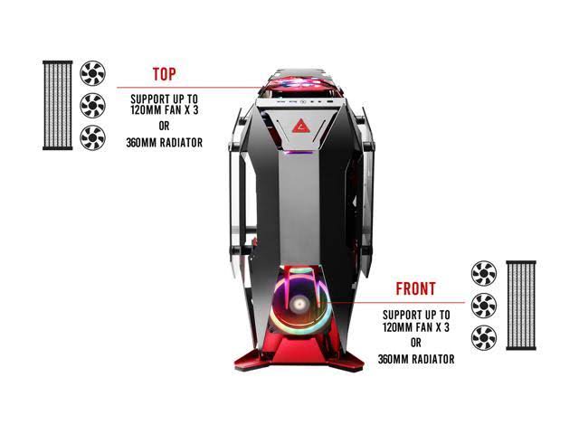 Antec Torque Black / Red Aluminum ATX Mid Tower Computer Case/ Winner