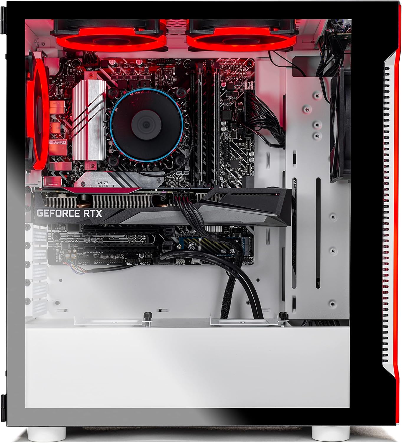 Skytech Gaming Archangel 3.0 Gaming PC Desktop – Intel Core i5 10400F 2.9 GHz, NVIDIA RTX 3060, 1TB NVME SSD, 16GB DDR4 RAM 3200, 600W Gold PSU, 11AC Wi-Fi, Windows 11 Home 64-bit,White