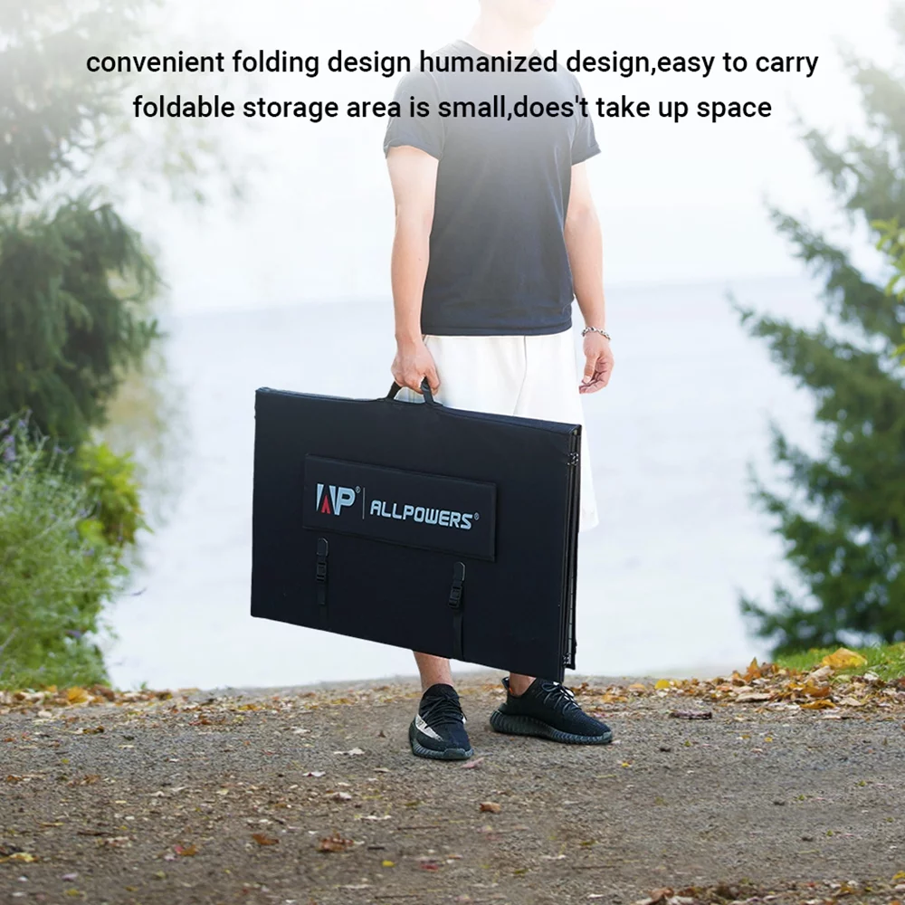 ALLPOWERS R4000 Portable Solar Generator Kit, 3 Pack 400W Foldable Solar Panel with 3600 Watt 3600Wh LiFePO4 Portable Power Station, for Outdoor Camping, Home Backup, RV, [Shipping Separately]