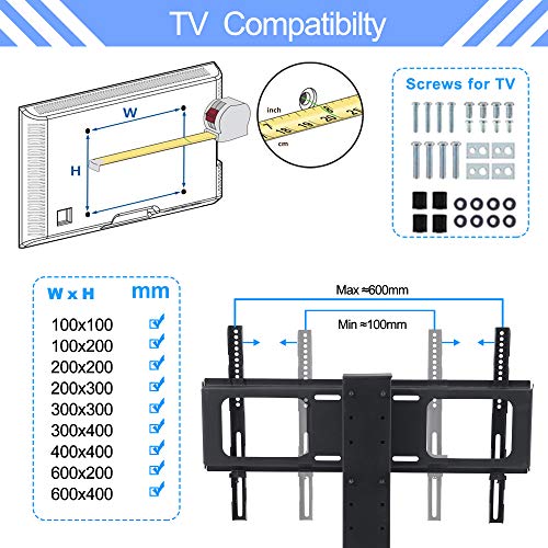 Tv Stands for 65 55 Inch Tv Universal Rolling Tv Stand with Mount IANIYA