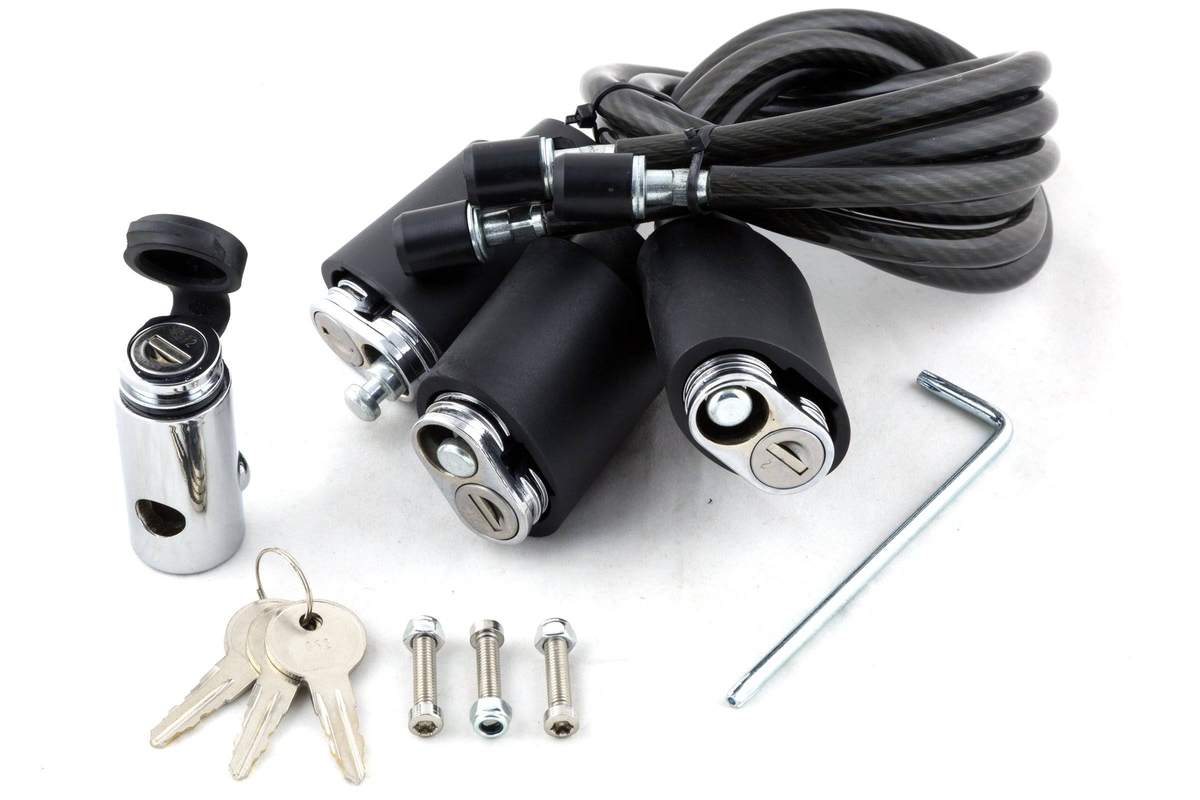 Kuat TRANSFER Cable Lock u0026 Hitch Pin Kit - Triple