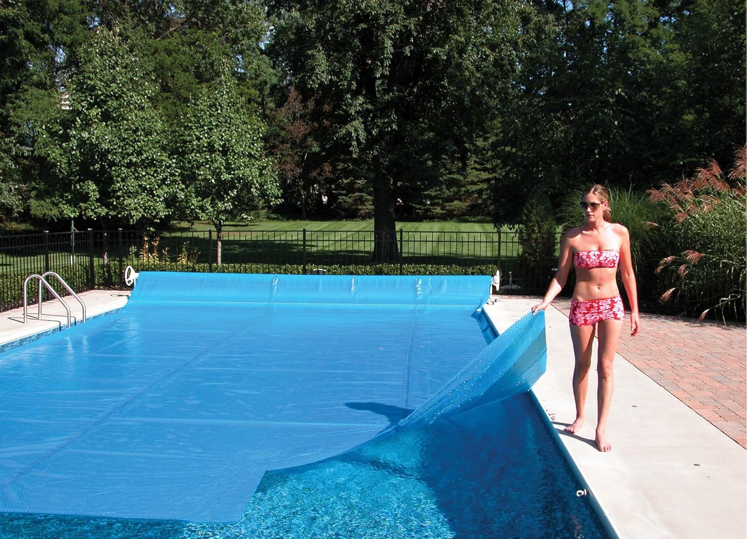 Sun2Solar Blue 20 ft. x 50 ft. Rectangle Solar Cover | 800 Series Style | Heat Retaining Blanket for In-Ground and above-Ground Rectangular Swimming Pools | Use Sun to Heat Pool | Bubble-Side Down