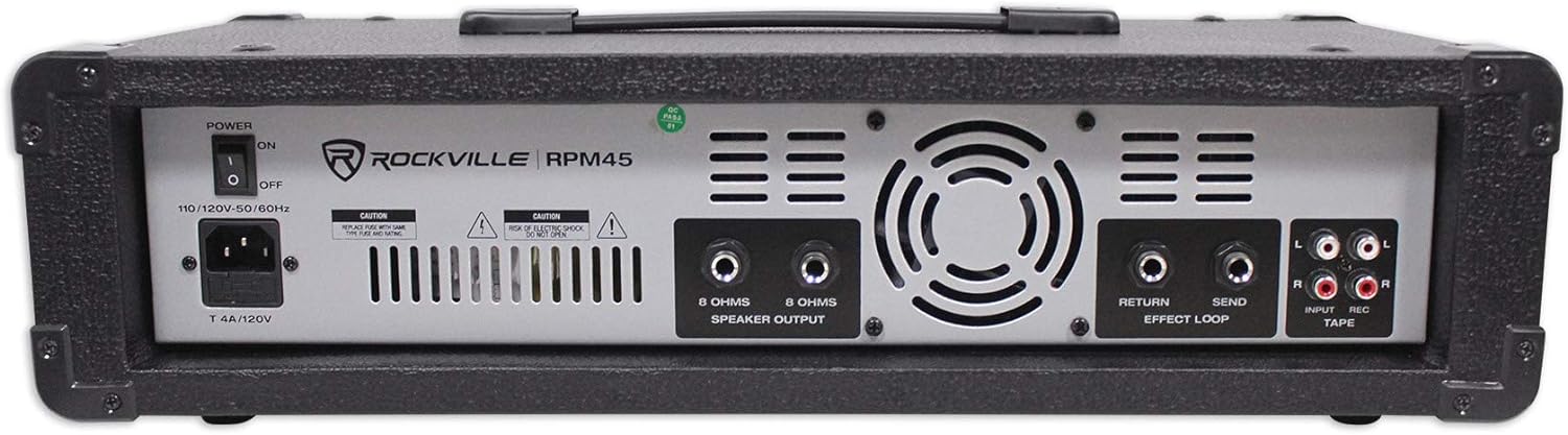 Rockville RPM45 1800w Powered Soundboard Mixing Console Mixer For Church/School