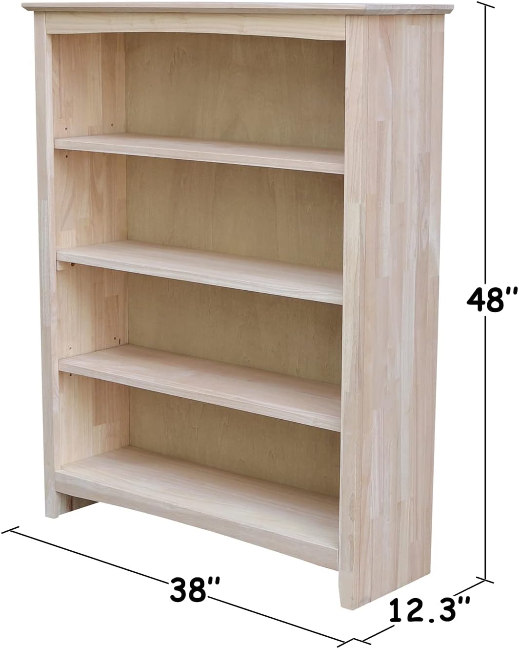 International Concepts Shaker Bookcase - 48 in H