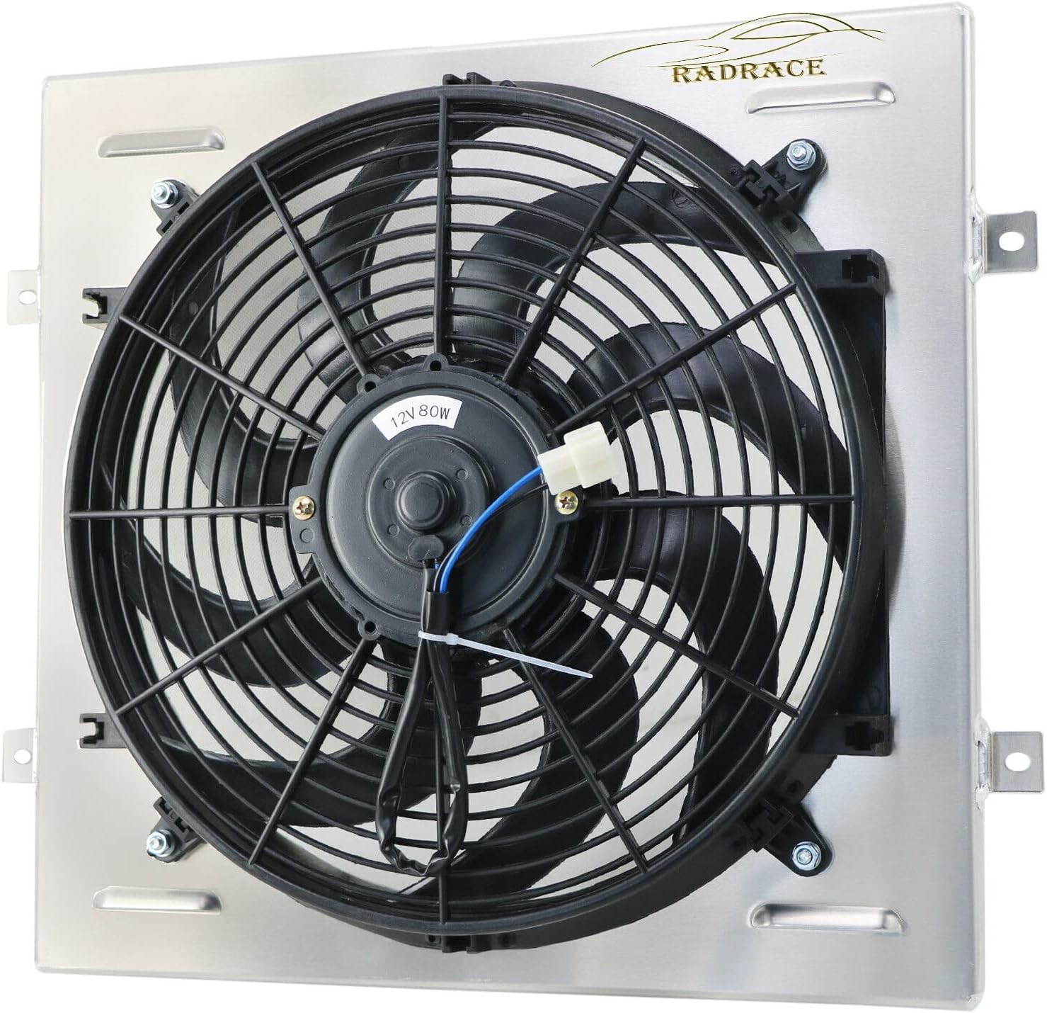 RadRace Aluminum Radiator Shroud 14" Fan for 1964 1965 1966 64 65 66 Ford Mustang Falcon Comet V8