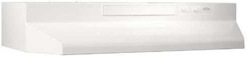 Broan-NuTone F403023 Exhaust Fan for Under Cabinet Two-Speed Four-Way Convertible Range Hood Insert with Light, 30-Inch, Black