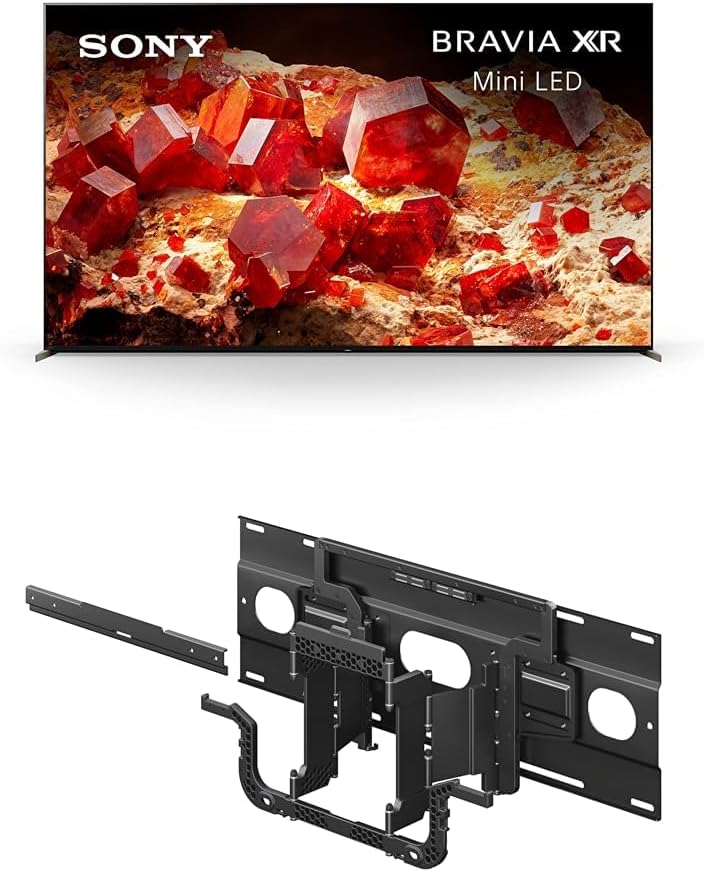 Sony 85 Inch Mini LED 4K Ultra HD TV X93L Series: BRAVIA XR Smart Google TV Ultra-Slim TV Wall Mount Bracket for Select BRAVIA TV's (SU-WL905)