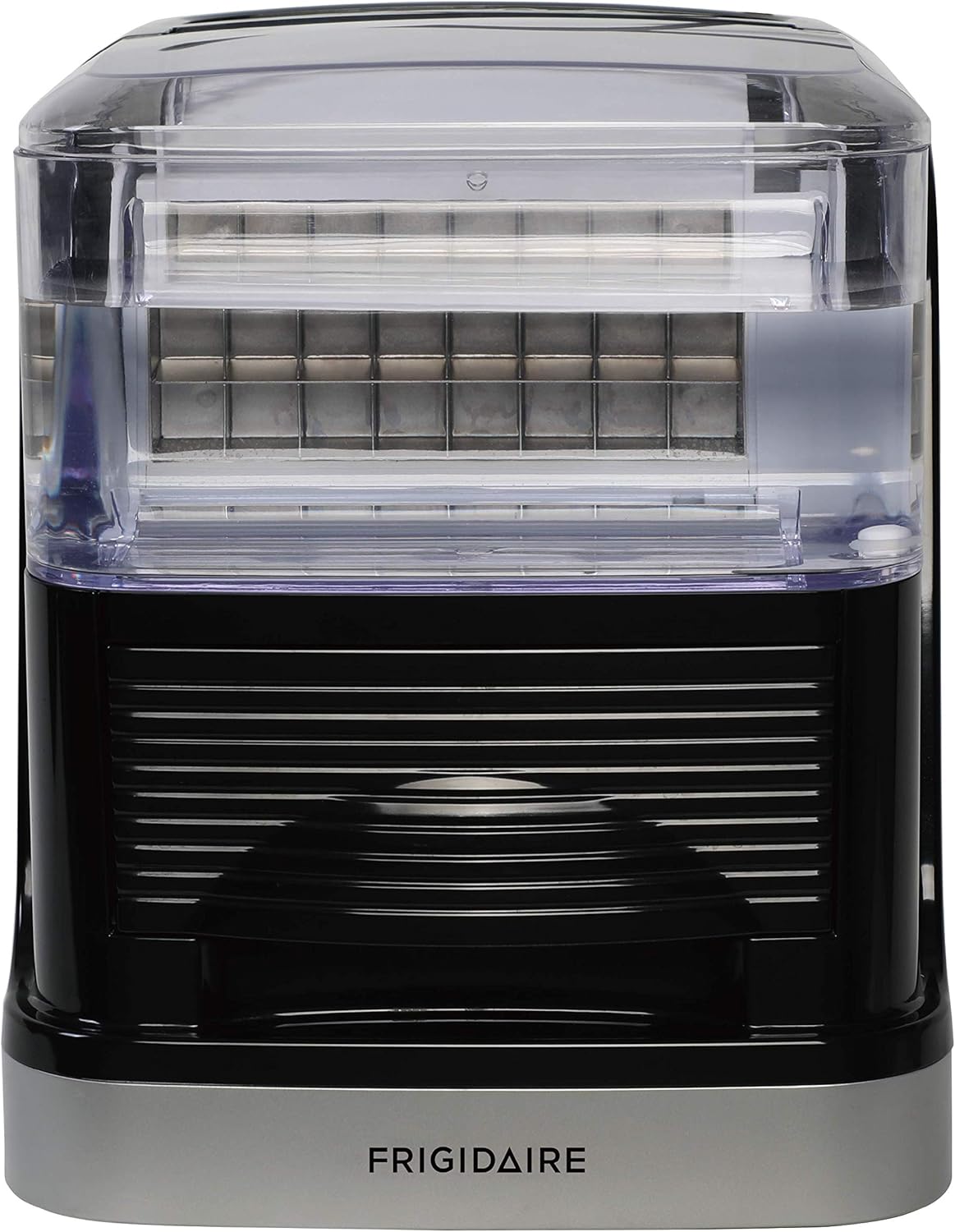 Frigidaire EFIC229-VCM FRIGIDAIRE-33LBS per day Square Clear Cube COMPACT ICE MAKER-Viewing Window-Silver, Standard
