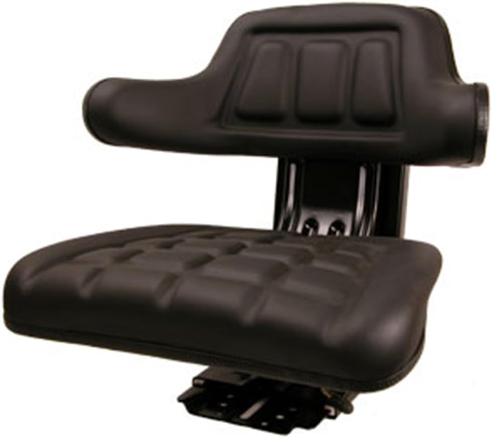 New Black Universal Tractor Seat Susp w/ Base & Tracks Ford New Holland Case-IH Pack of 2