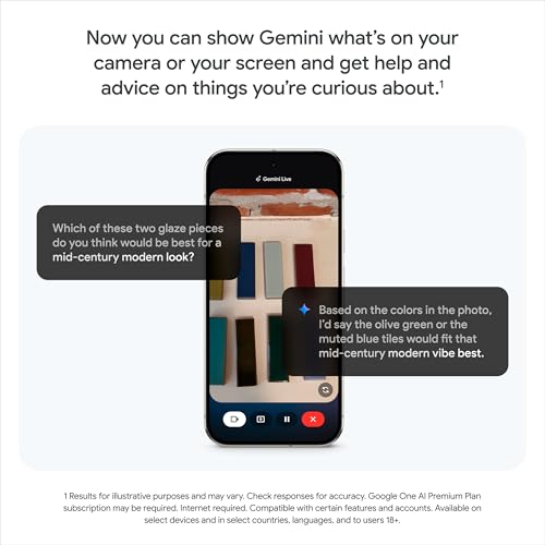 Google Pixel 9 Pro - Unlocked Android Smartphone with Gemini, Triple Rear Camera System, 24-Hour Battery, and 6.3" Super Actua Display - Obsidian - 128 GB