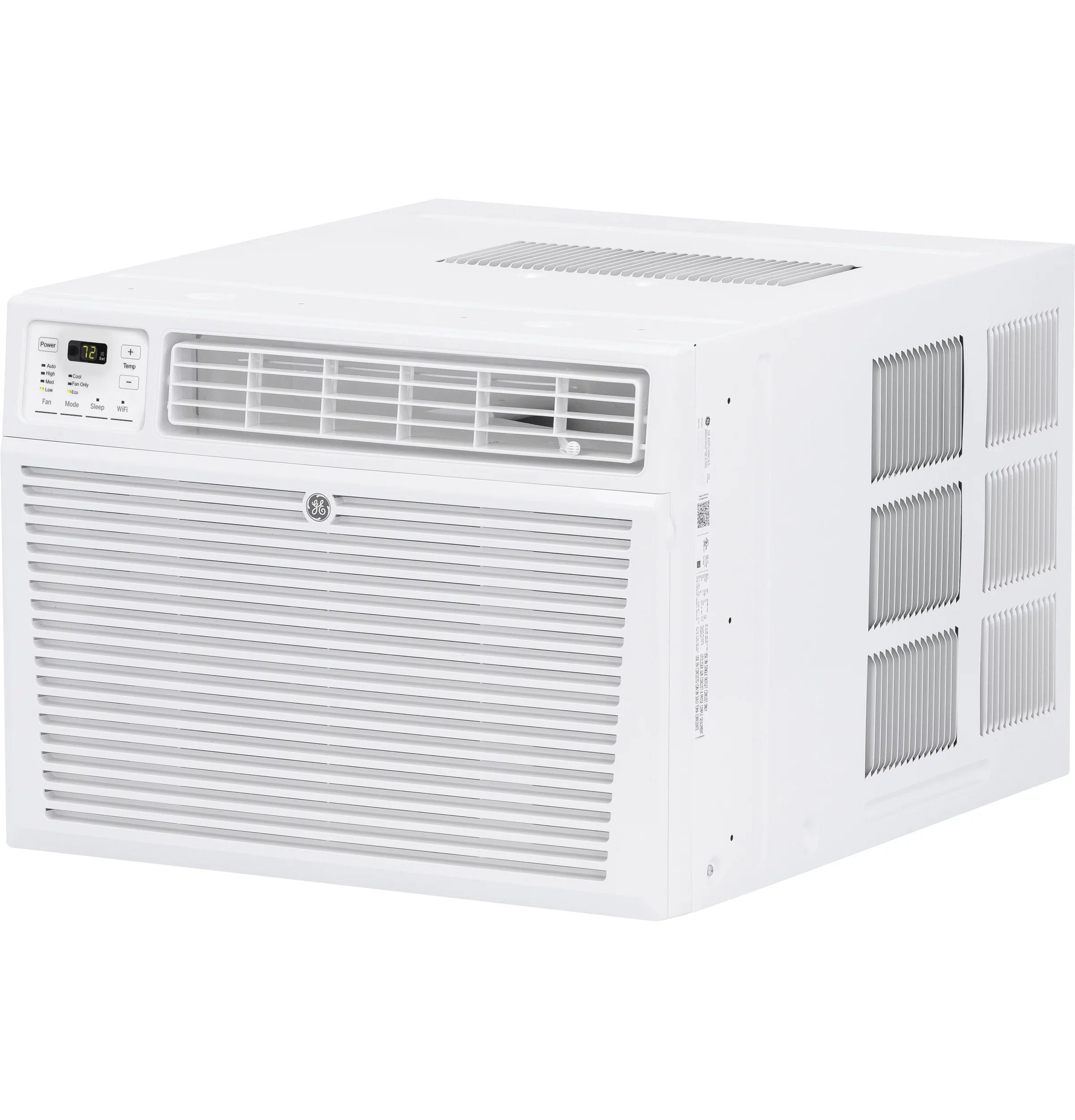 GE Appliances 12,000 BTU 115-Volt Window Air Conditioner with Wi-Fi and Eco Mode for Large Rooms, White, AEG12AZE
