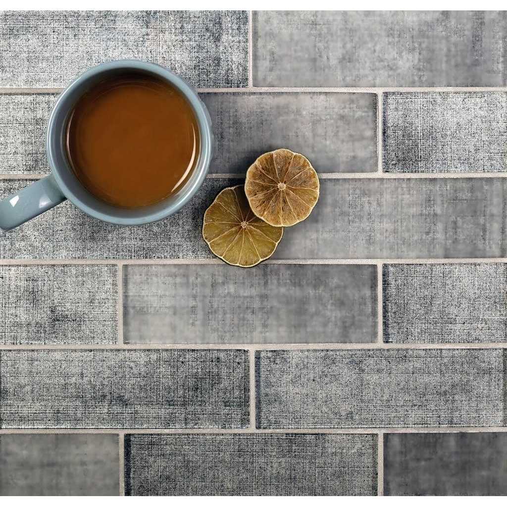 Shop Online 12x12 Coin Gray Polished Glass Subway Mosaic Tile - Shop Hardware Tools Online Store