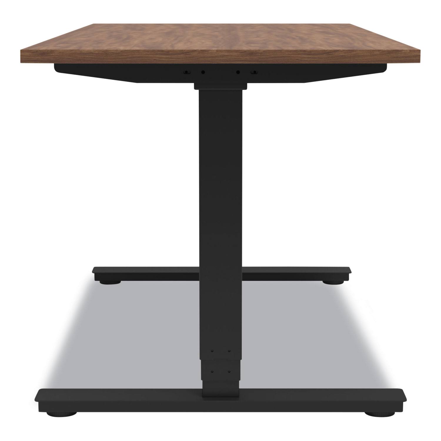 Union u0026 Scale Essentials Electric Sit-Stand Desk | 55.1x22 x 27.5x22 x 25.9x22 to 51.5x22 | Espresso/Black
