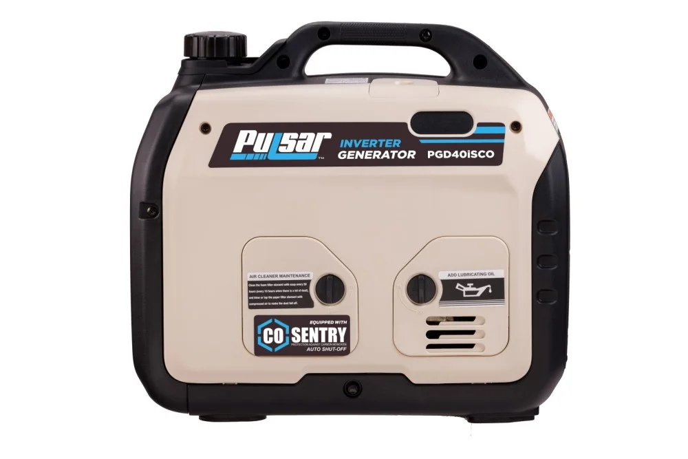 Pulsar 4000-Watt Super Quiet Gas Powered Inverter Generator with CO Sentry