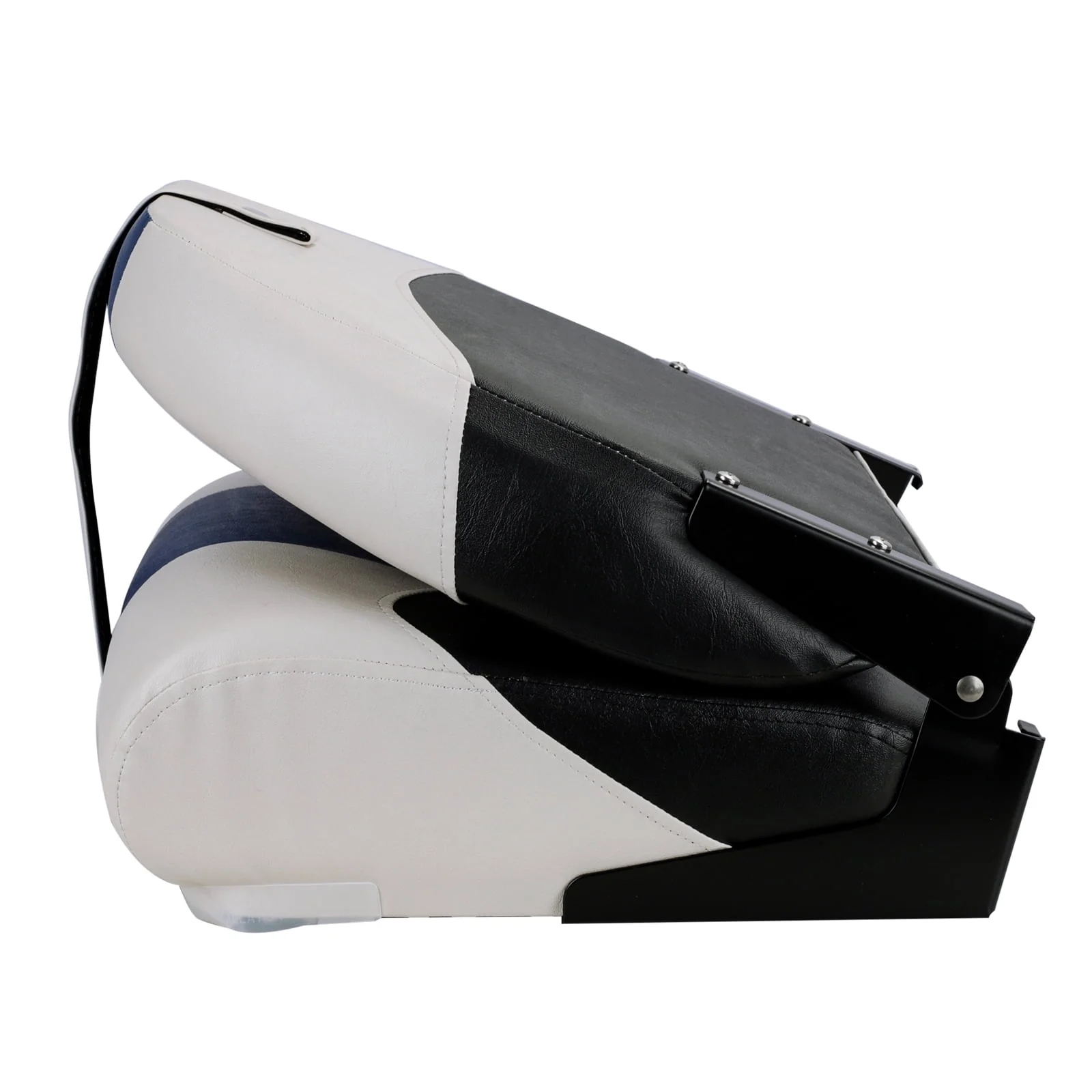 NORTHCAPTAIN S1 Pro Premium High Back Folding Boat Seat,Stainless Steel Screws Included,Charcoal/Black(2 Seats)