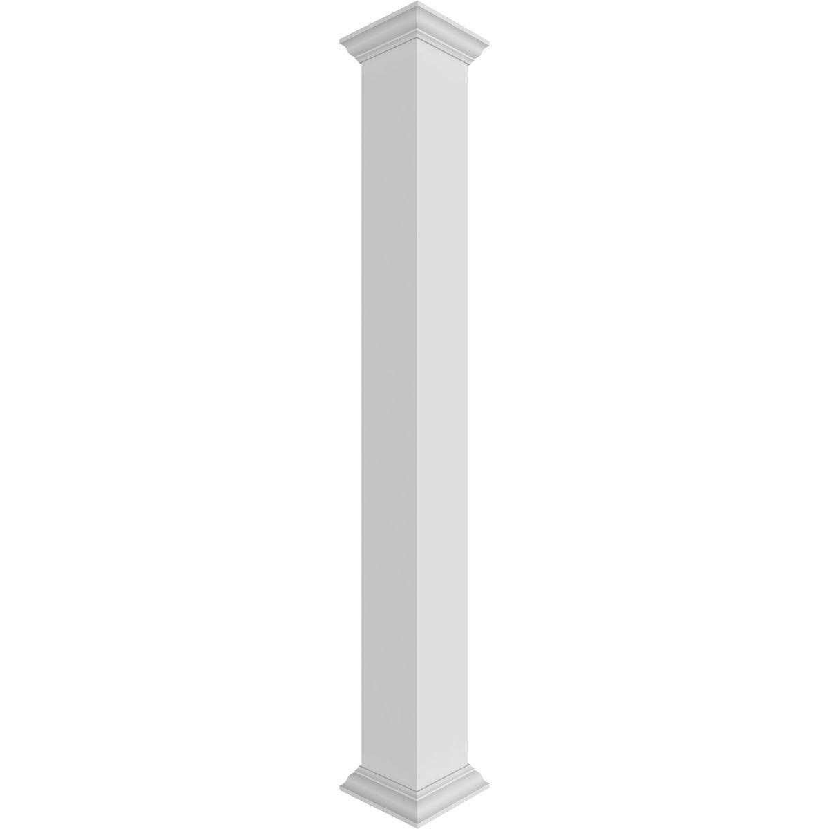 Ekena Millwork 6W x Premium Square Non-Tapered Smooth PVC Endura-Craft Column Wrap Kit - Shop Hardware Tools Online Store