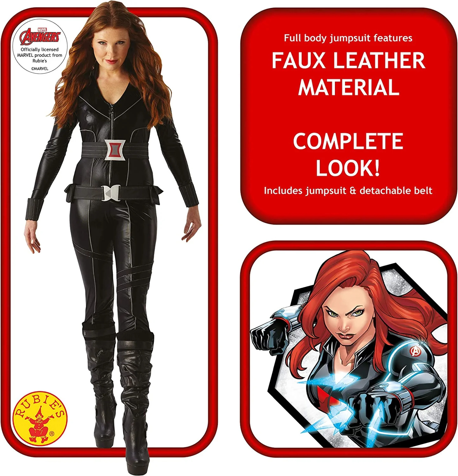 Black Widow Deluxe Ladies Marvel Avengers Costume