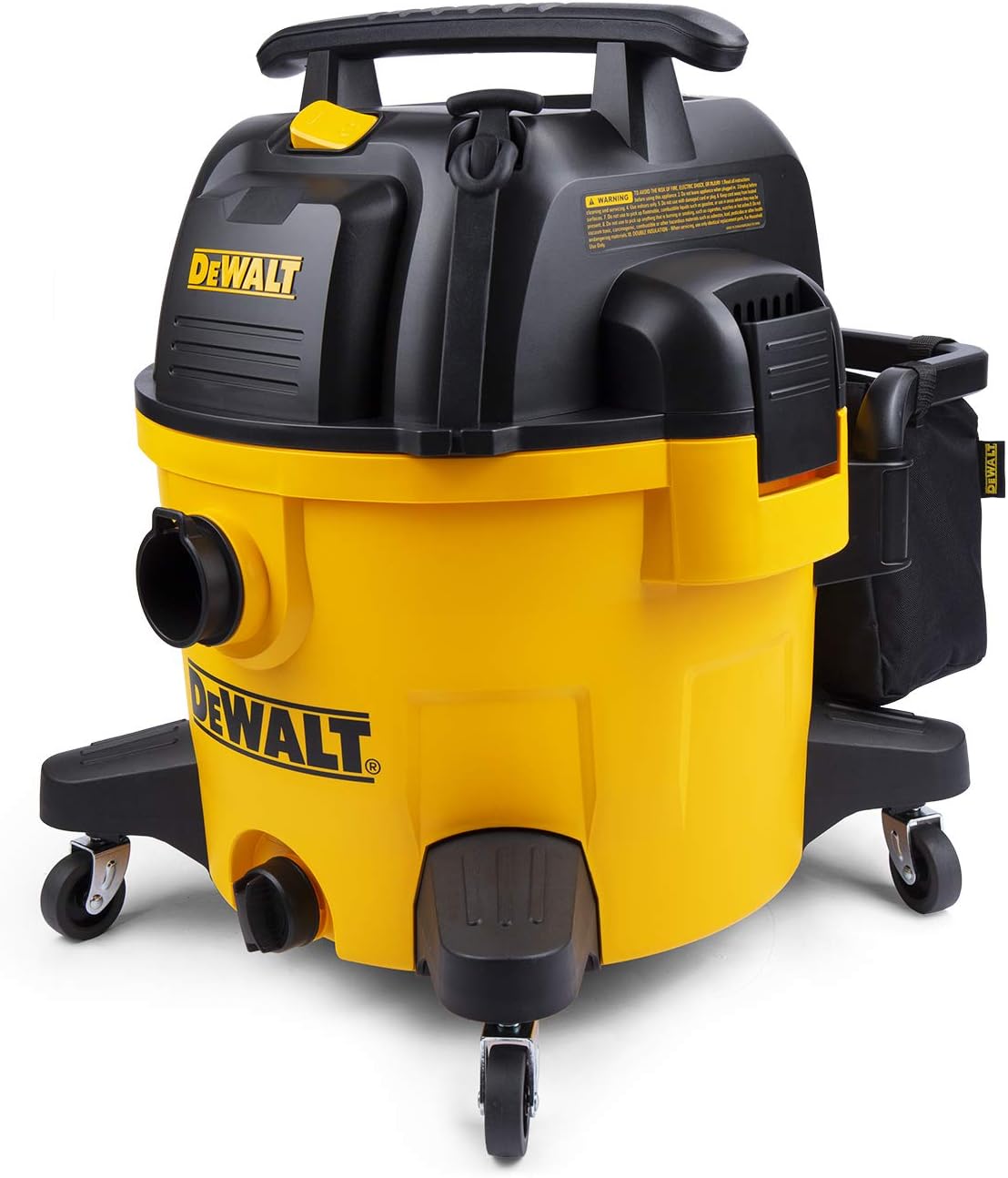 DEWALT 9 Gallon Wet/Dry VAC Heavy-Duty Shop Vacuum with Attachments, 5 Peak HP, with Blower Function, DXV09PA, Yellow