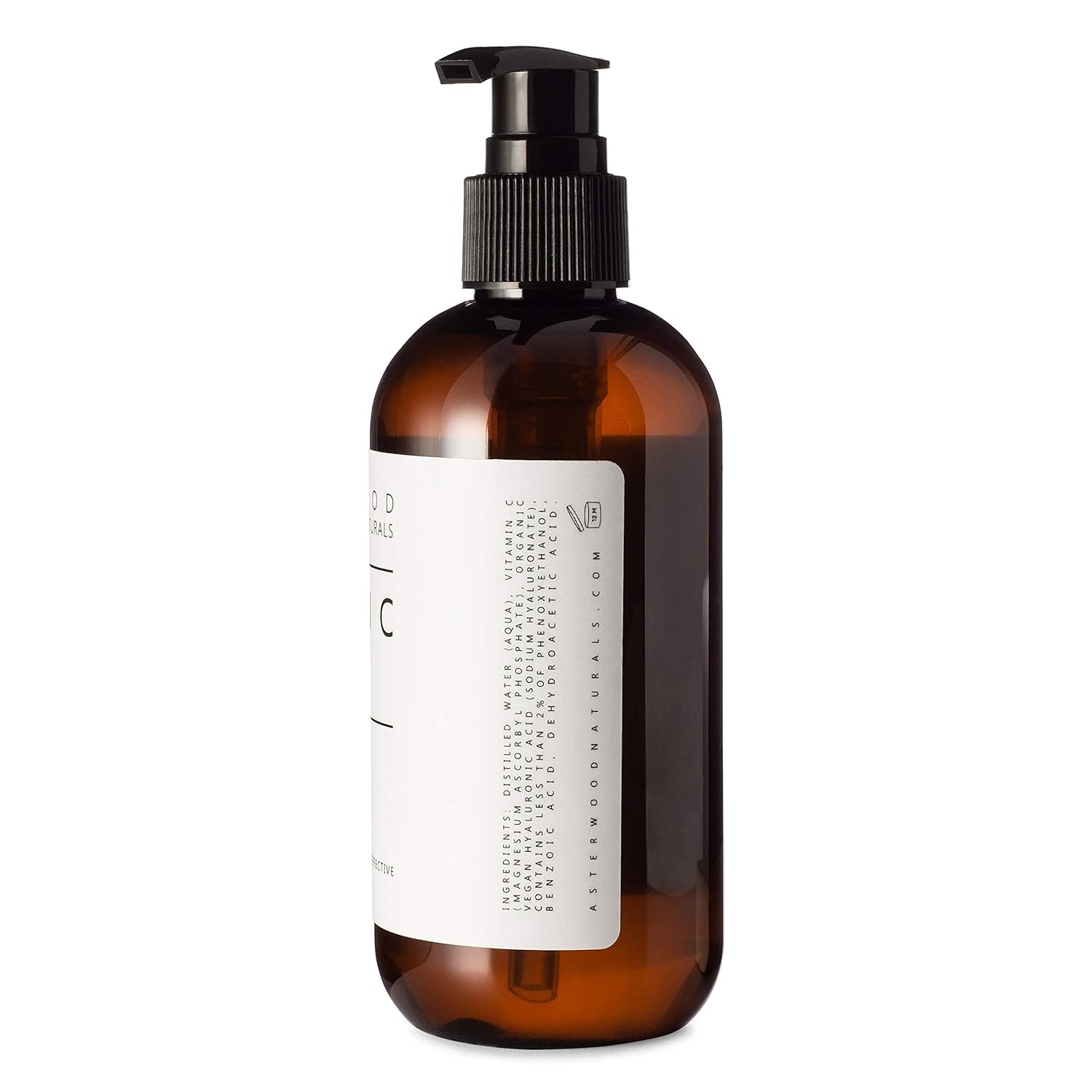 Asterwood Naturals Face Serum Vitamin C with Hyaluronic Acid, Anti Aging, Anti Wrinkle, Vitamin C Serum for Face Dark Spots, Eye Serum, Facial Skin Care Products, Classic Formula Pump Bottle (8 oz) Pack of 2