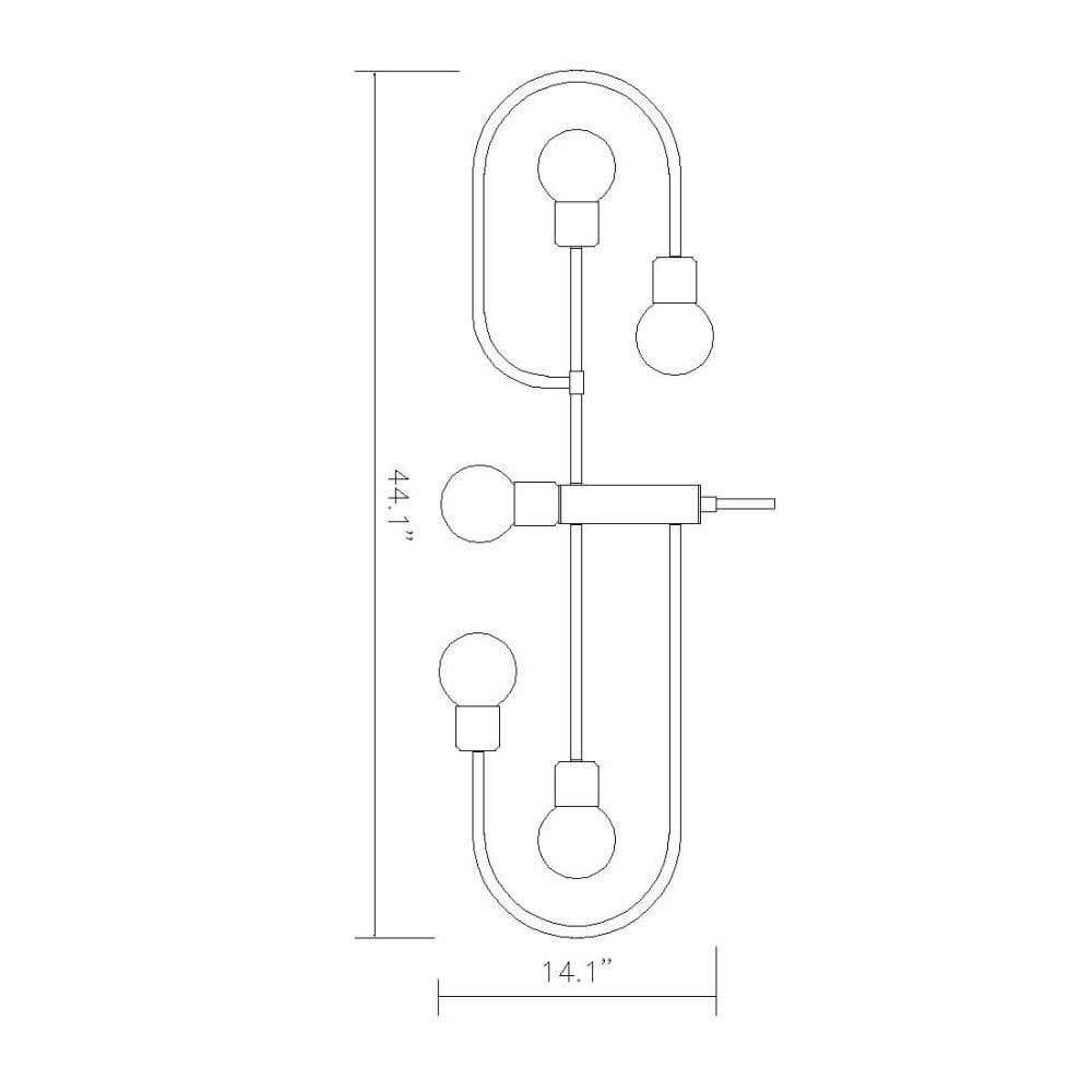 Z-Lite 5 Light Island/Billiard - Matte Black + Foundry Brass 621-5L-MB-FB