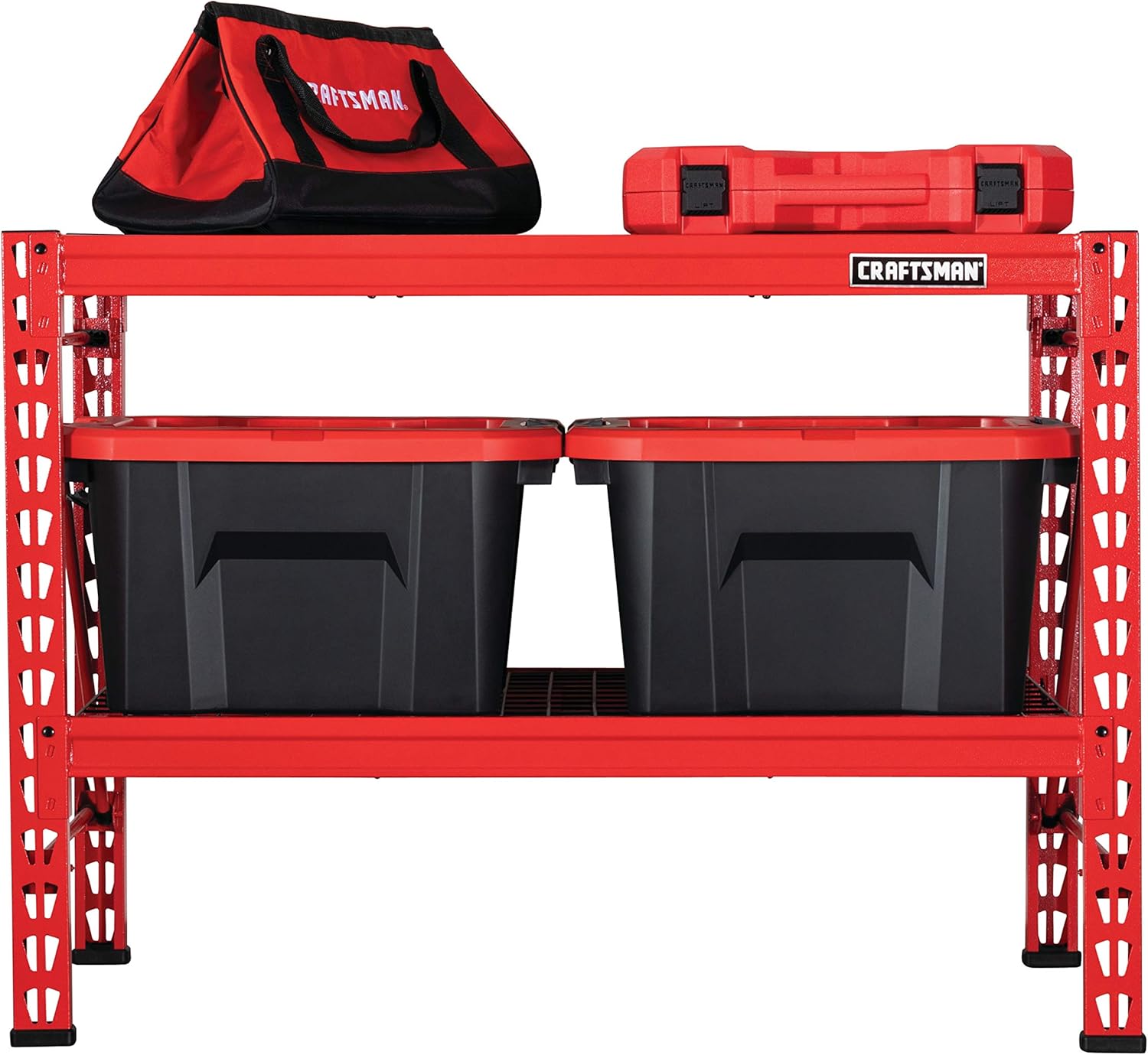 CRAFTSMAN 2-Shelf 3-Foot Tall Stackable Tool Chest Depth Storage Rack (3-Feet, 1 Set)