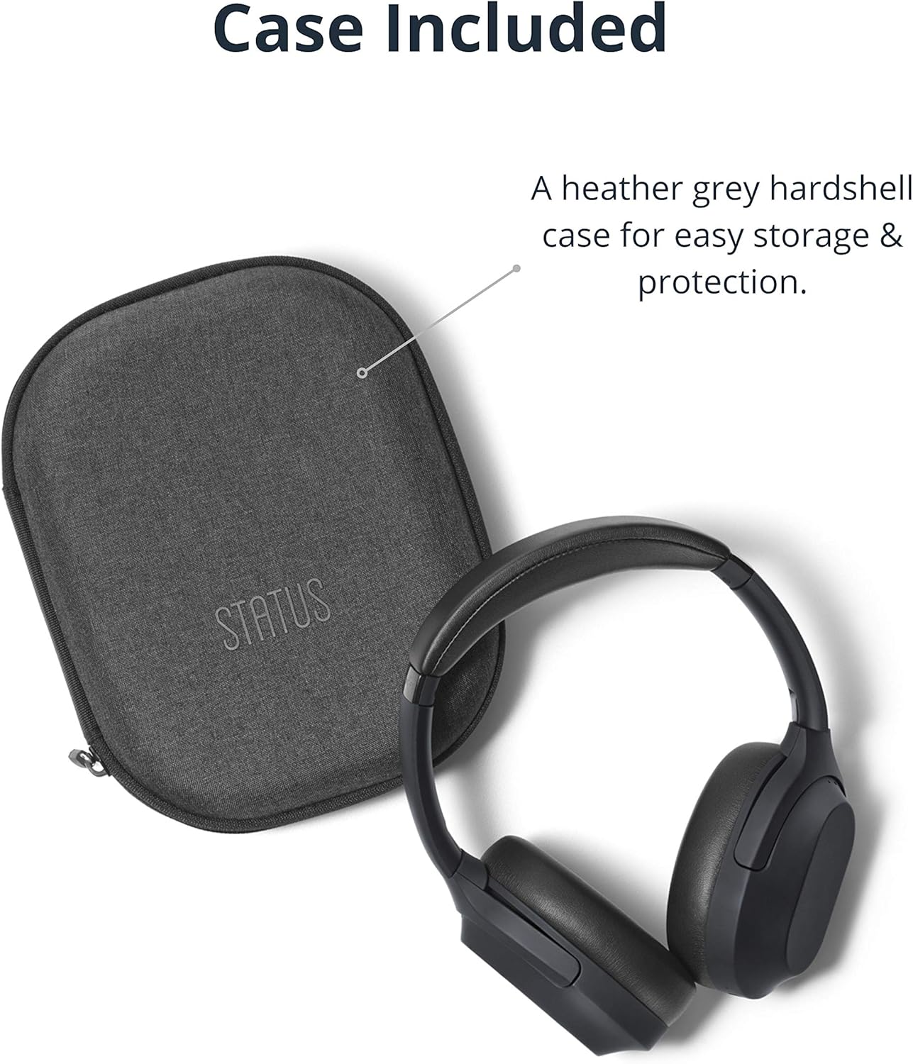Status Flagship ANC Headphones | Built-in 4X Microphones | Over Ear Noise Cancelling Headphones | Wireless & Bluetooth + Cabled | Premium Foldable Headphones | 35 Hour Battery