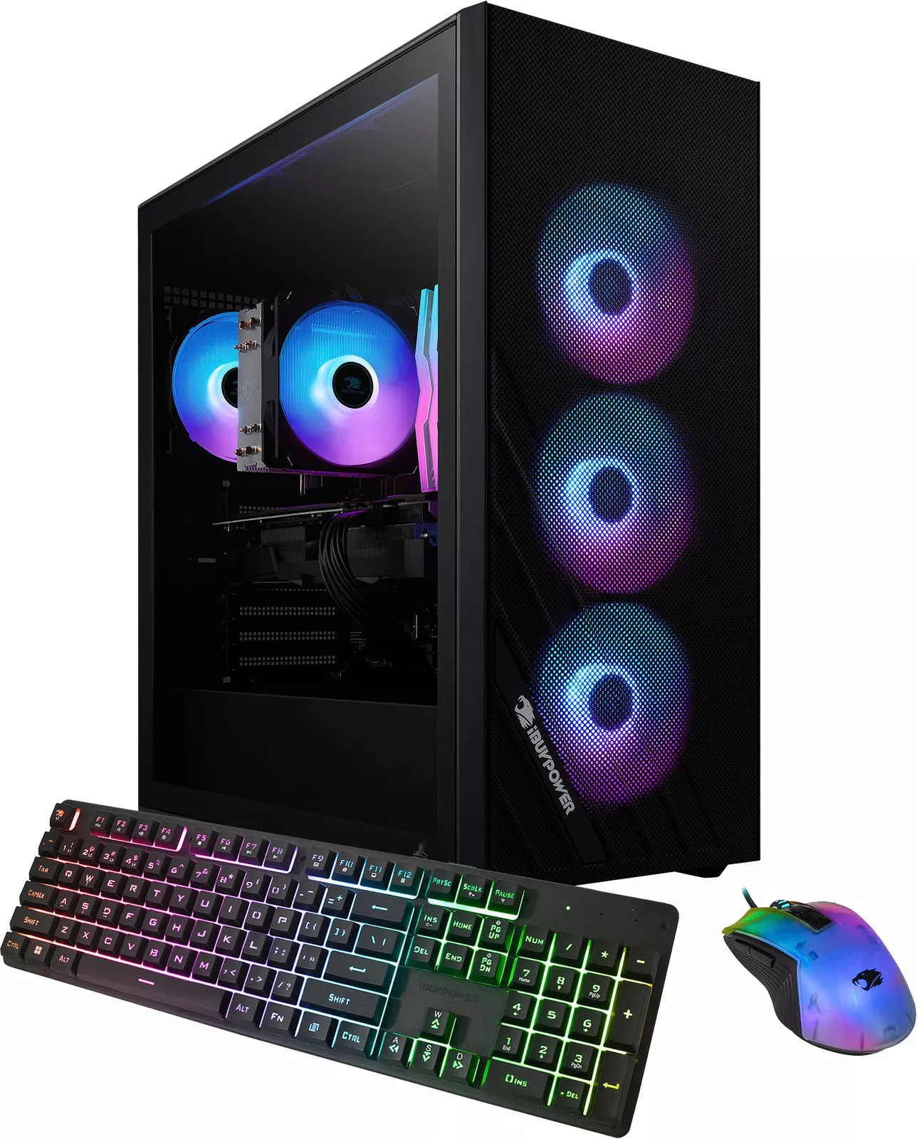 iBUYPOWER Scale Gaming Desktop - AMD Ryzen 7 5700 - 16GB Memory - NVIDIA GeForce RTX 4060 8GB - 1TB NVMe - Black - Curated Treasures Market