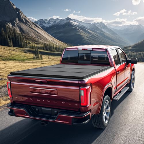 6.4ft Hard Tri-Fold Truck Bed Tonneau Cover Fit for RAM 1500 2500 3500 2003-2024 | Without Rambox