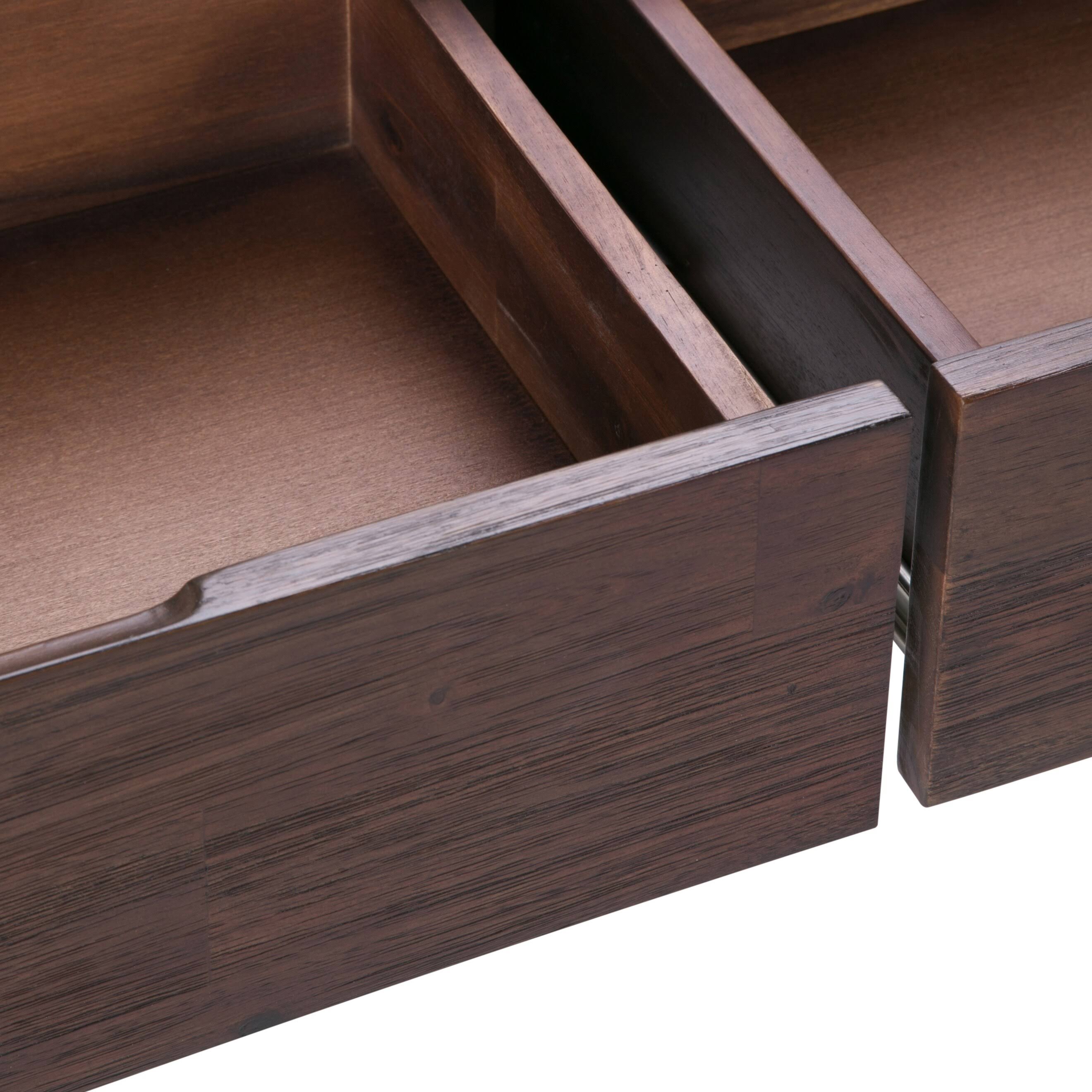 Wyndenhall Mitchell Solid Acacia Console Sofa Table, Brown