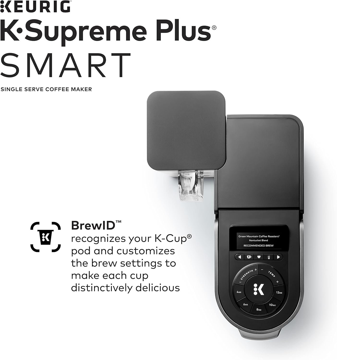 Keurig K-Supreme Plus SMART Single Serve Coffee Maker with Dunkin' Original Blend Medium Roast, 60 K-Cup Pods
