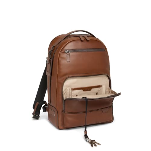 TUMI - Harrison Warren Laptop Backpack - 15 Inch Computer Bag for Men and Women - Cognac Leather