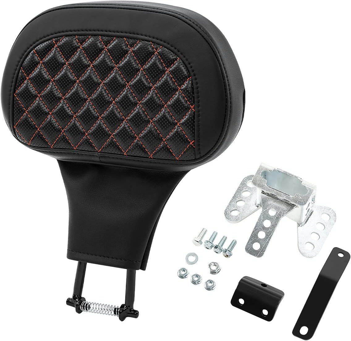 Detachable Adjustable Plug-in Driver Rider Backrest Pad Fit for Harley Street Glide Road King 2009-2022 Ultra Limited FLHTK FLHTKL CVO Limited FLHTKSE Street Glide FLHX