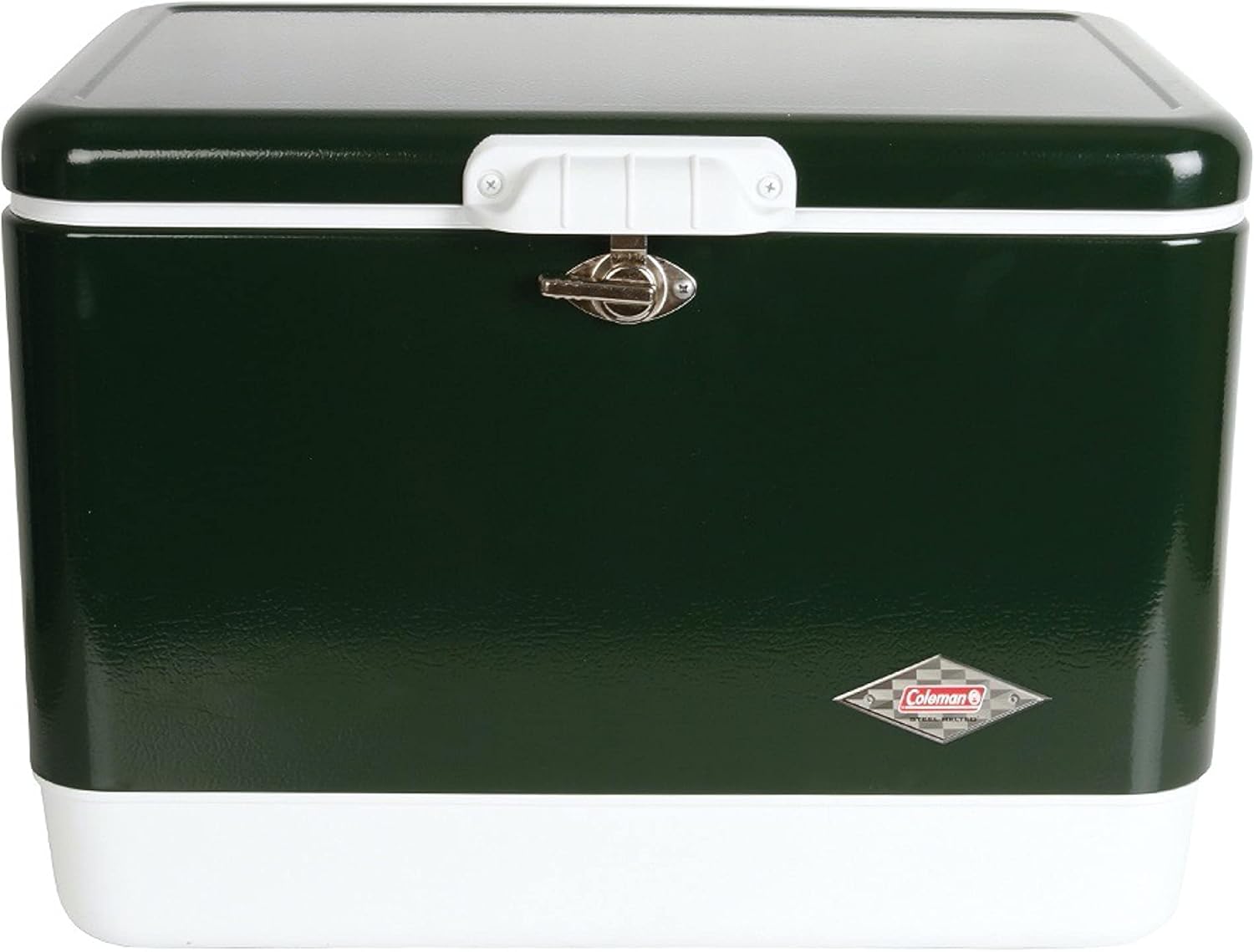 Coleman Cooler | Steel-Belted Cooler Keeps Ice Up to 4 Days | 54-Quart Cooler for Camping & Reunion Insulated Portable Ice Chest