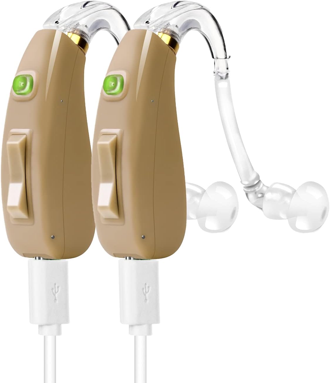 Banglijian Hearing Aid Rechargeable Ziv-201 Digital Noise Reduction and Feedback Cancellation Small Size