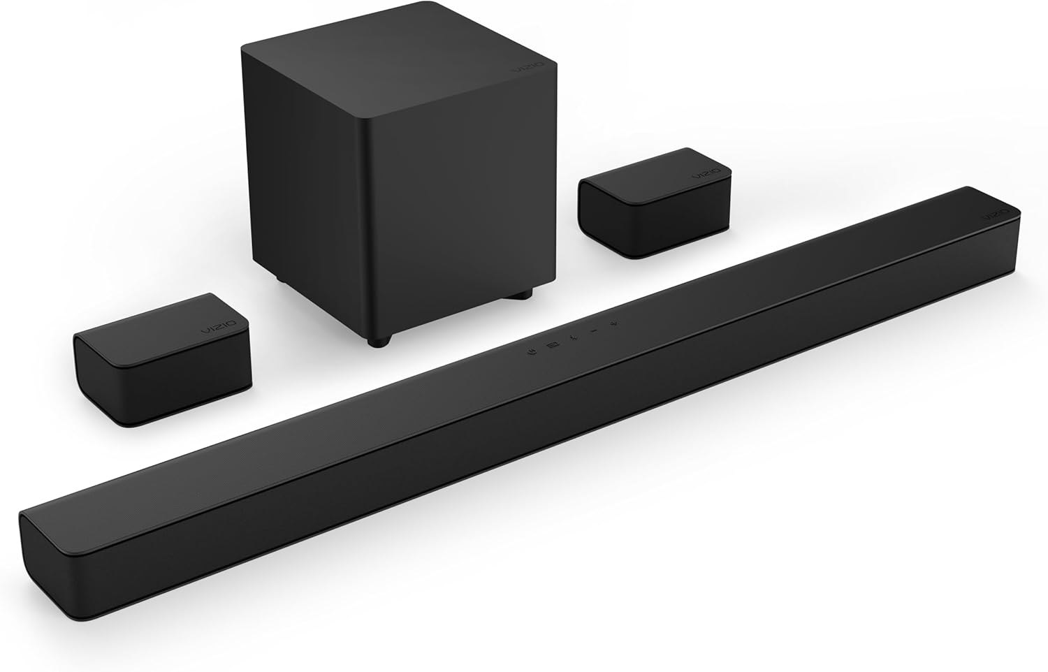 V-Series 5.1 Home Theater Sound Bar, Bluetooth, Wireless Subwoofer, Voice Assistant Compatible, Includes Remote Control
